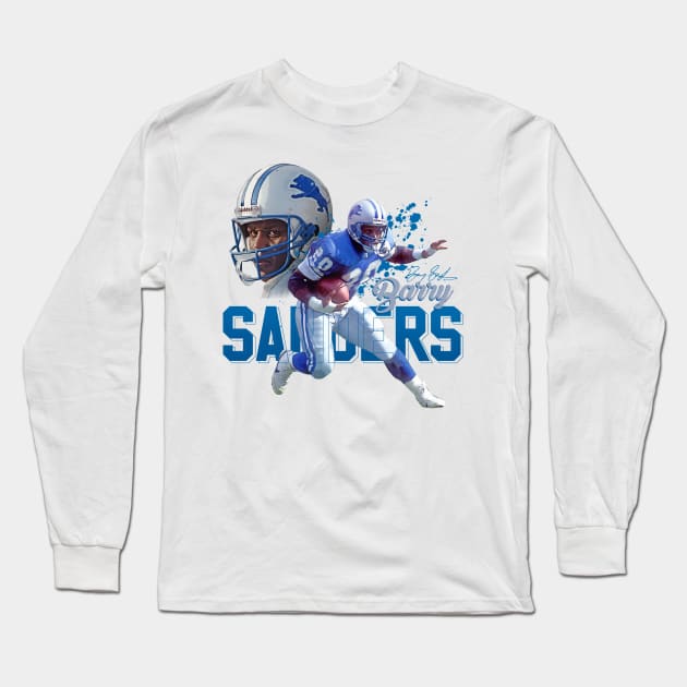 Barry Sanders Long Sleeve T-Shirt by Juantamad